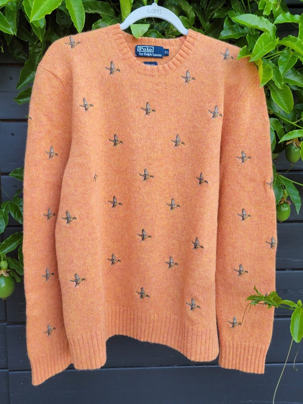 Vtg 90s Polo Ralph Lauren Mallard Duck Wool Sweater NWOT - Picture 6 of 8